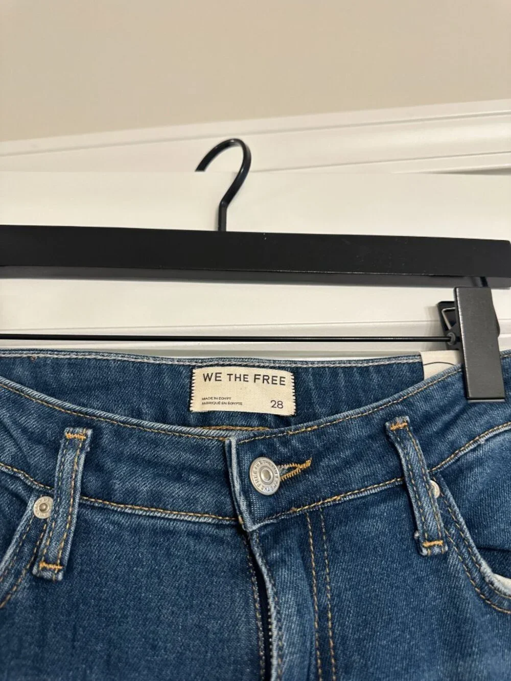 FREE PEOPLE Emre Low-Rise Flare Jeans in Daisy Blue Size US 28 NWT